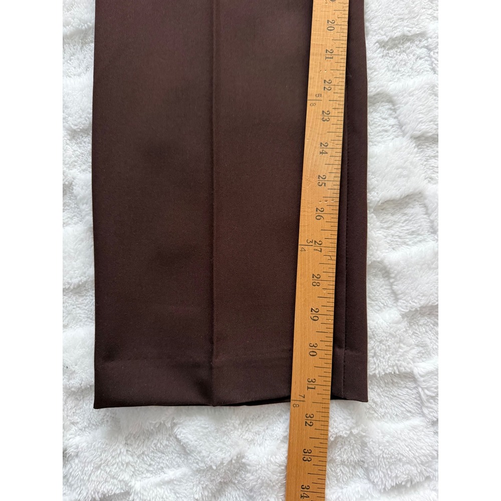 Kim Rogers Womens Brown Straight Leg Dress Pants Size 8 Average Career Trousers - Picture 9 of 9